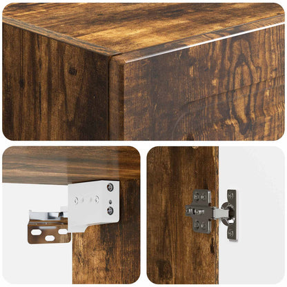 Wall-Mounted Cabinet 33 x 34.5 x 90 cm Engineered Wood