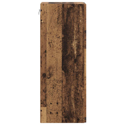 Wall-Mounted Cabinet Old Wood 33 x 34.5 x 90 cm Engineered Wood