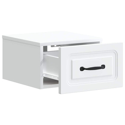 Wall-Mounted Bedside Cabinet White 34.5 x 33 x 20 cm