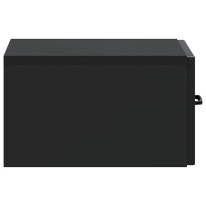 Wall-Mounted Bedside Cabinet Black 34.5 x 33 x 20 cm