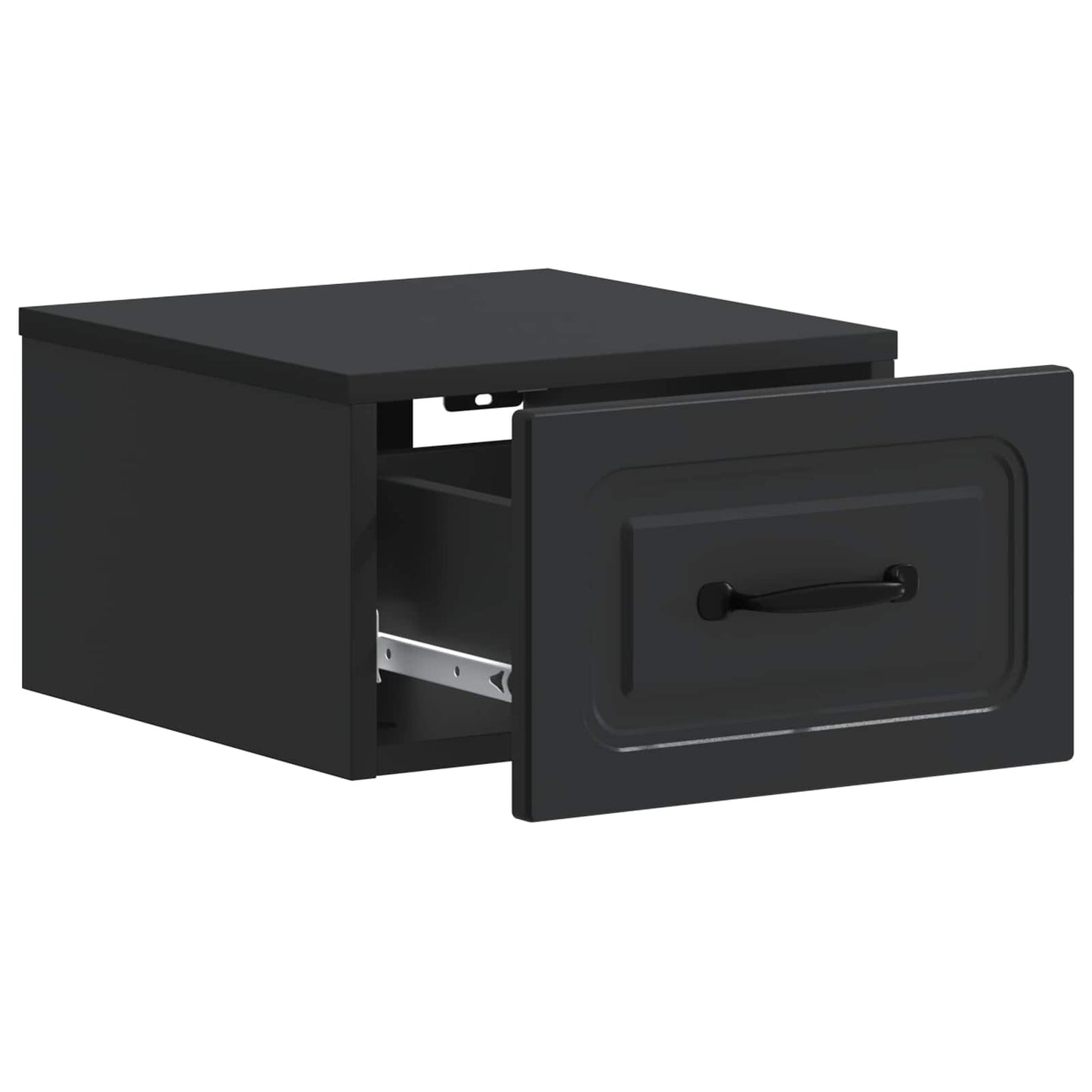 Wall-Mounted Bedside Cabinet 2 pcs Black 34.5 x 33 x 20 cm