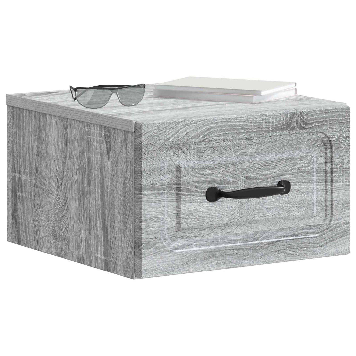 Wall-Mounted Bedside Cabinet 2 pcs Grey Sonoma Engineered Wood