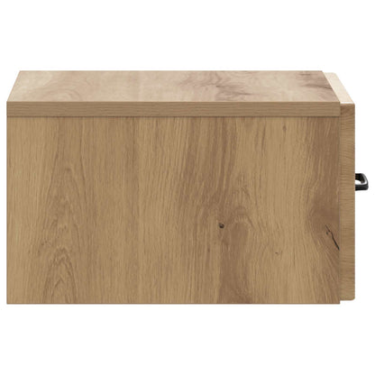 Wall-Mounted Bedside Cabinet 2 pcs Artisan Oak Engineered Wood