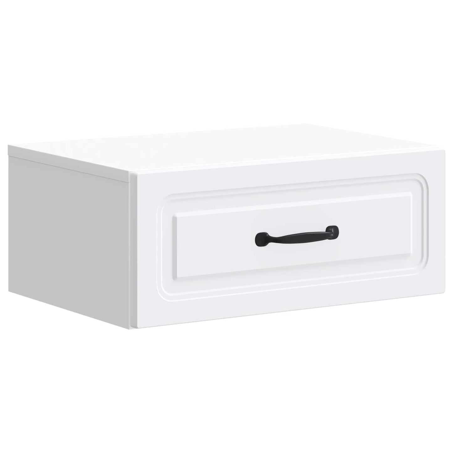 Wall-Mounted Bedside Cabinet White 49 x 34.5 x 20 cm