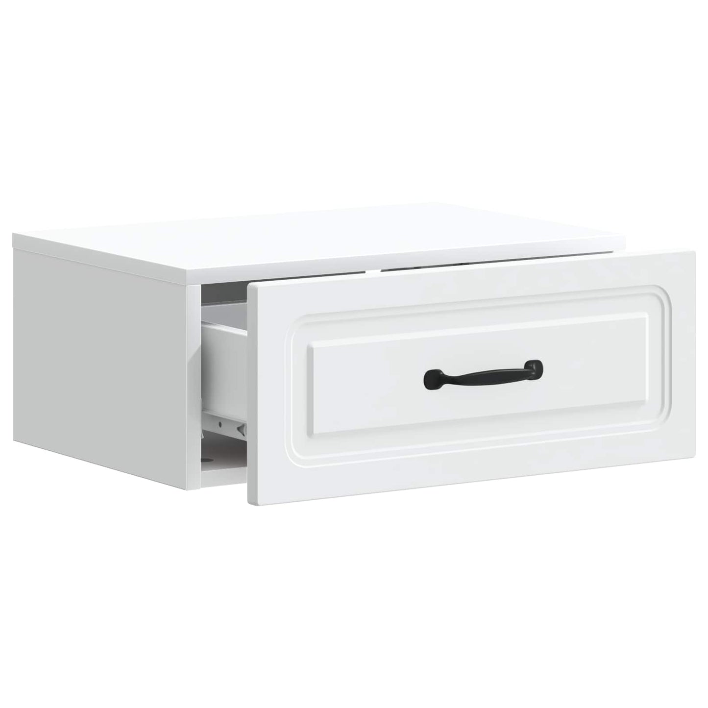 Wall-Mounted Bedside Cabinet White 49 x 34.5 x 20 cm