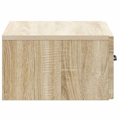 Wall-Mounted Bedside Cabinet 2 pcs Sonoma Oak 49 x 34.5 x 20 cm