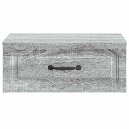 Wall-Mounted Bedside Cabinet 2 pcs Grey Sonoma Engineered Wood