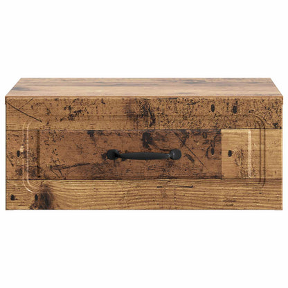Wall-Mounted Bedside Cabinet 2 pcs Old Wood 49 x 34.5 x 20 cm