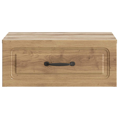 Wall-Mounted Bedside Cabinet Artisan Oak 49 x 34.5 x 20 cm
