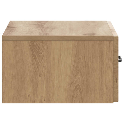 Wall-Mounted Bedside Cabinet Artisan Oak 49 x 34.5 x 20 cm