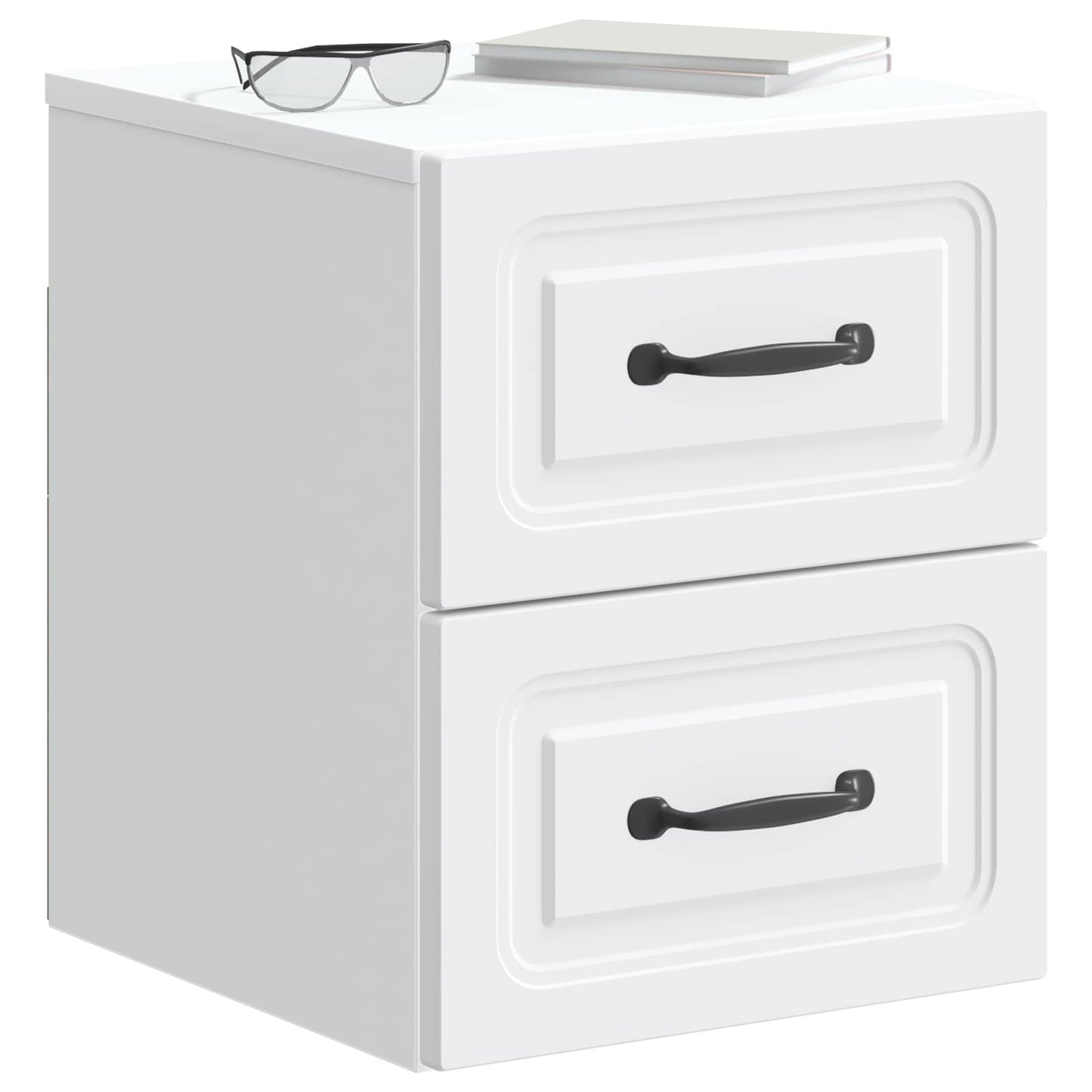 Wall-Mounted Bedside Cabinet White 34.5 x 33 x 40 cm