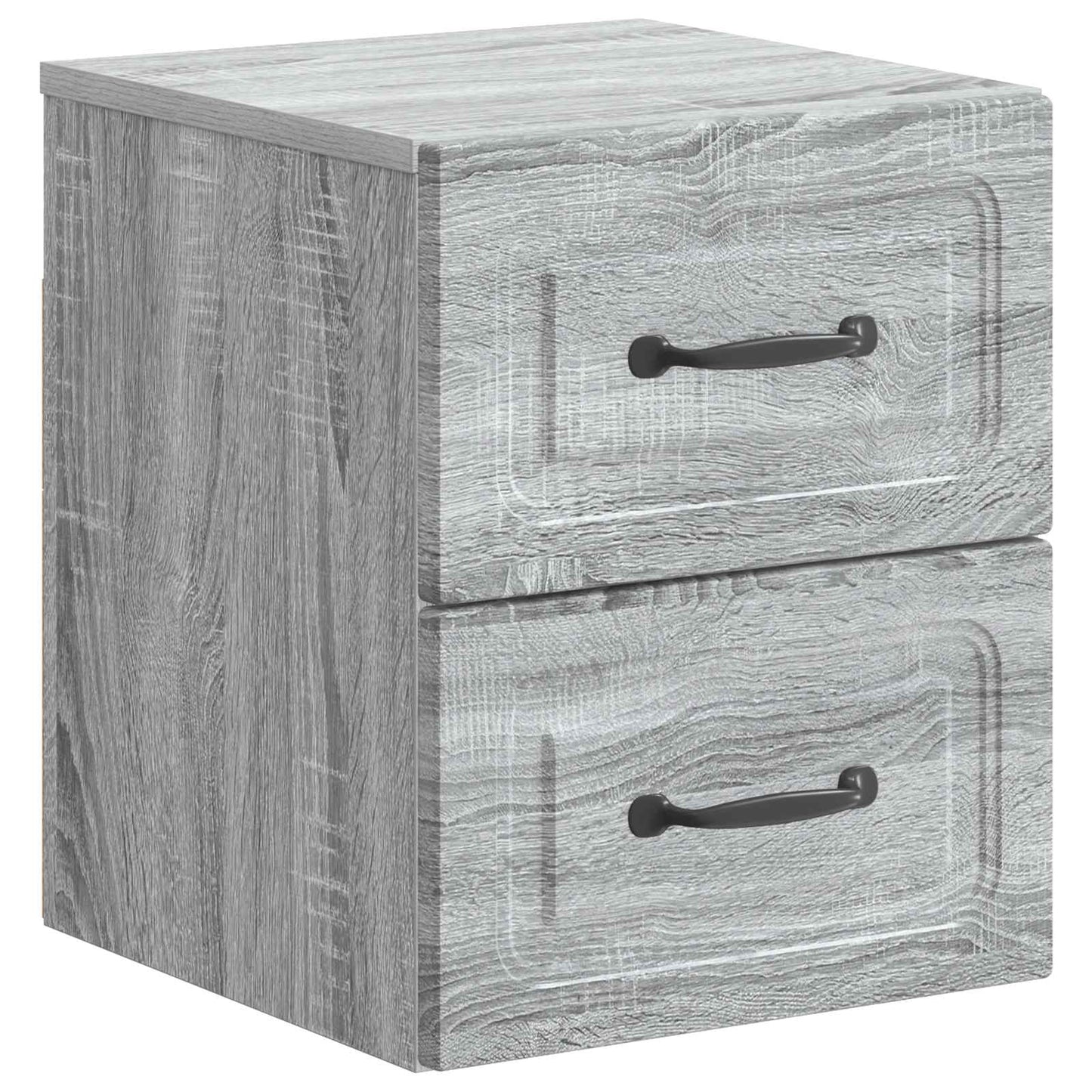 Wall-Mounted Bedside Cabinet Grey Sonoma 34.5 x 33 x 40 cm