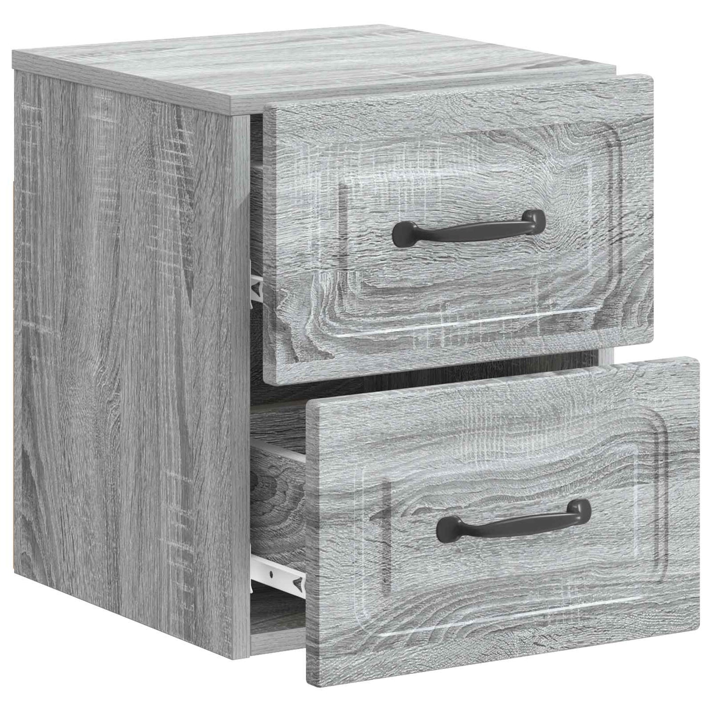 Wall-Mounted Bedside Cabinet Grey Sonoma 34.5 x 33 x 40 cm