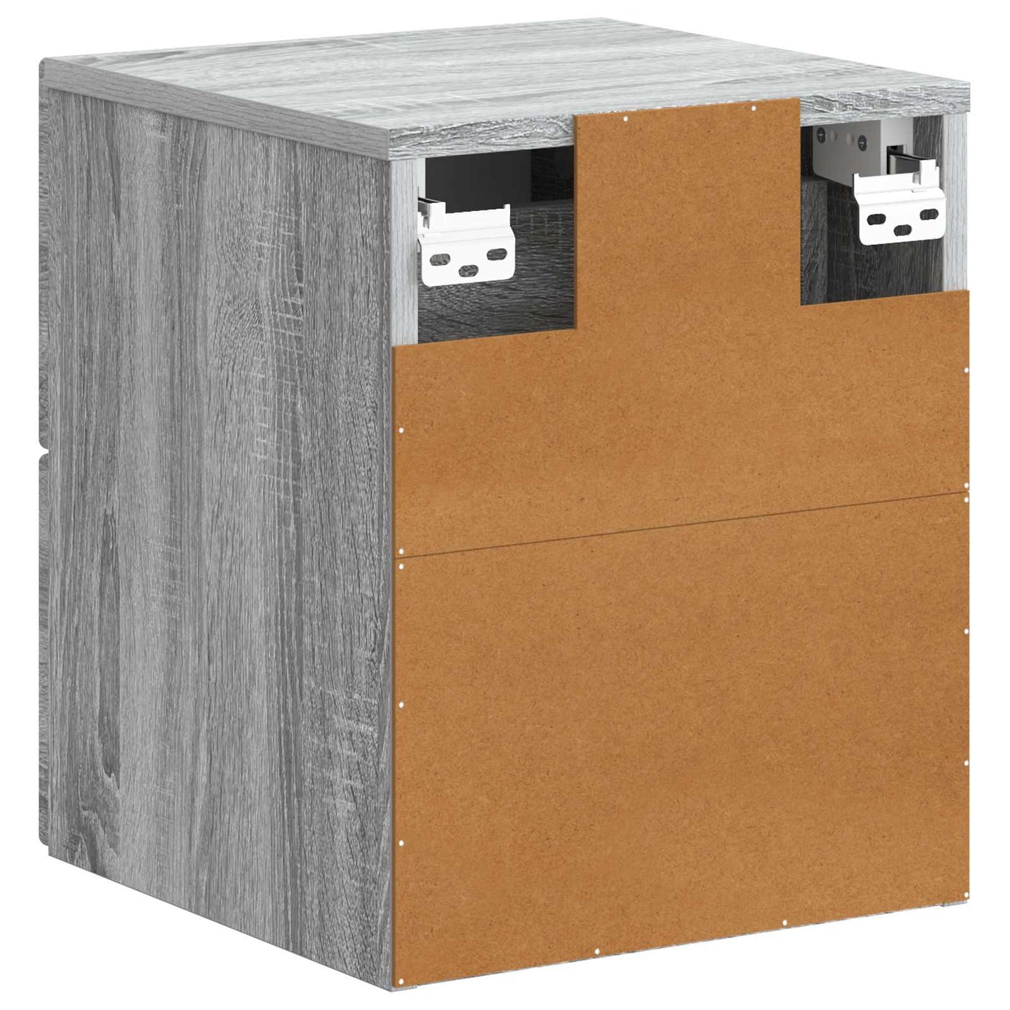 Wall-Mounted Bedside Cabinet Grey Sonoma 34.5 x 33 x 40 cm