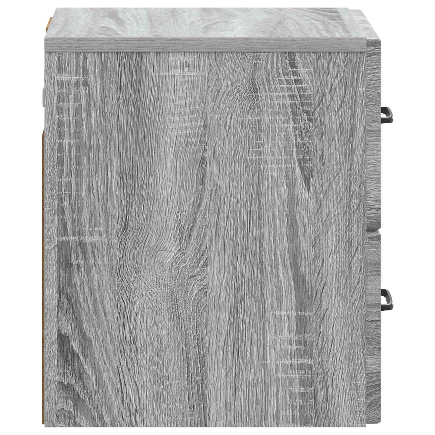 Wall-Mounted Bedside Cabinet Grey Sonoma 34.5 x 33 x 40 cm