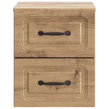 Wall-Mounted Bedside Cabinet Artisan Oak 34.5 x 33 x 40 cm