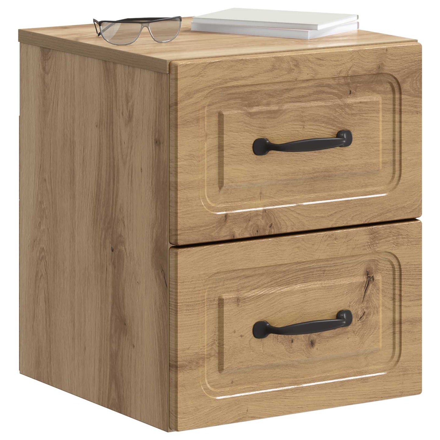 Wall-Mounted Bedside Cabinet Artisan Oak 34.5 x 33 x 40 cm