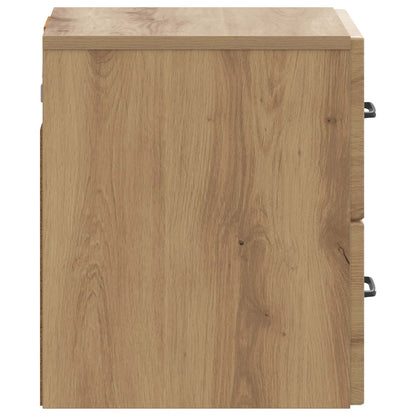 Wall-Mounted Bedside Cabinet Artisan Oak 34.5 x 33 x 40 cm