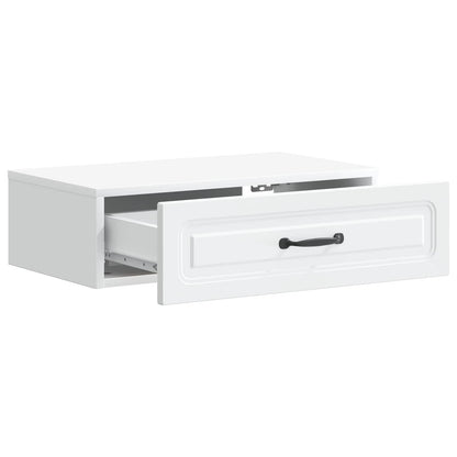 Wall-Mounted Side Table White 59 x 34.5 x 17 cm Engineered Wood