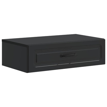 Wall-Mounted Side Table Black 59 x 34.5 x 17 cm Engineered Wood