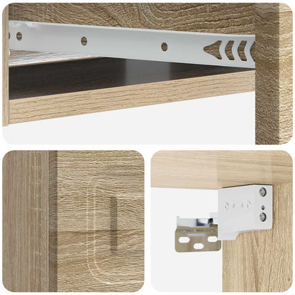 Wall-Mounted Side Table Sonoma Oak 59 x 34.5 x 17 cm