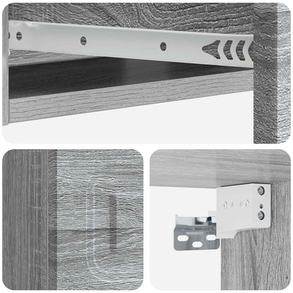 Wall-Mounted Side Table Grey Sonoma 59 x 34.5 x 17 cm