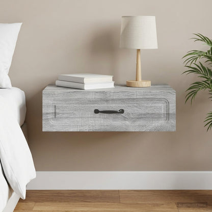 Wall-Mounted Side Table Grey Sonoma 59 x 34.5 x 17 cm