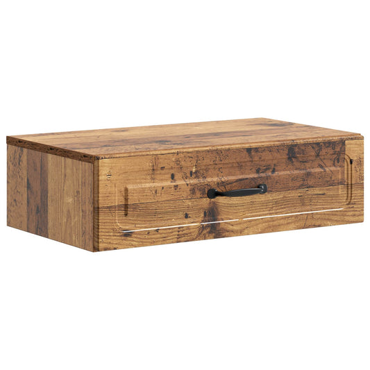 Wall-Mounted Side Table Wall-mounted Old Wood 59 x 34.5 x 17 cm