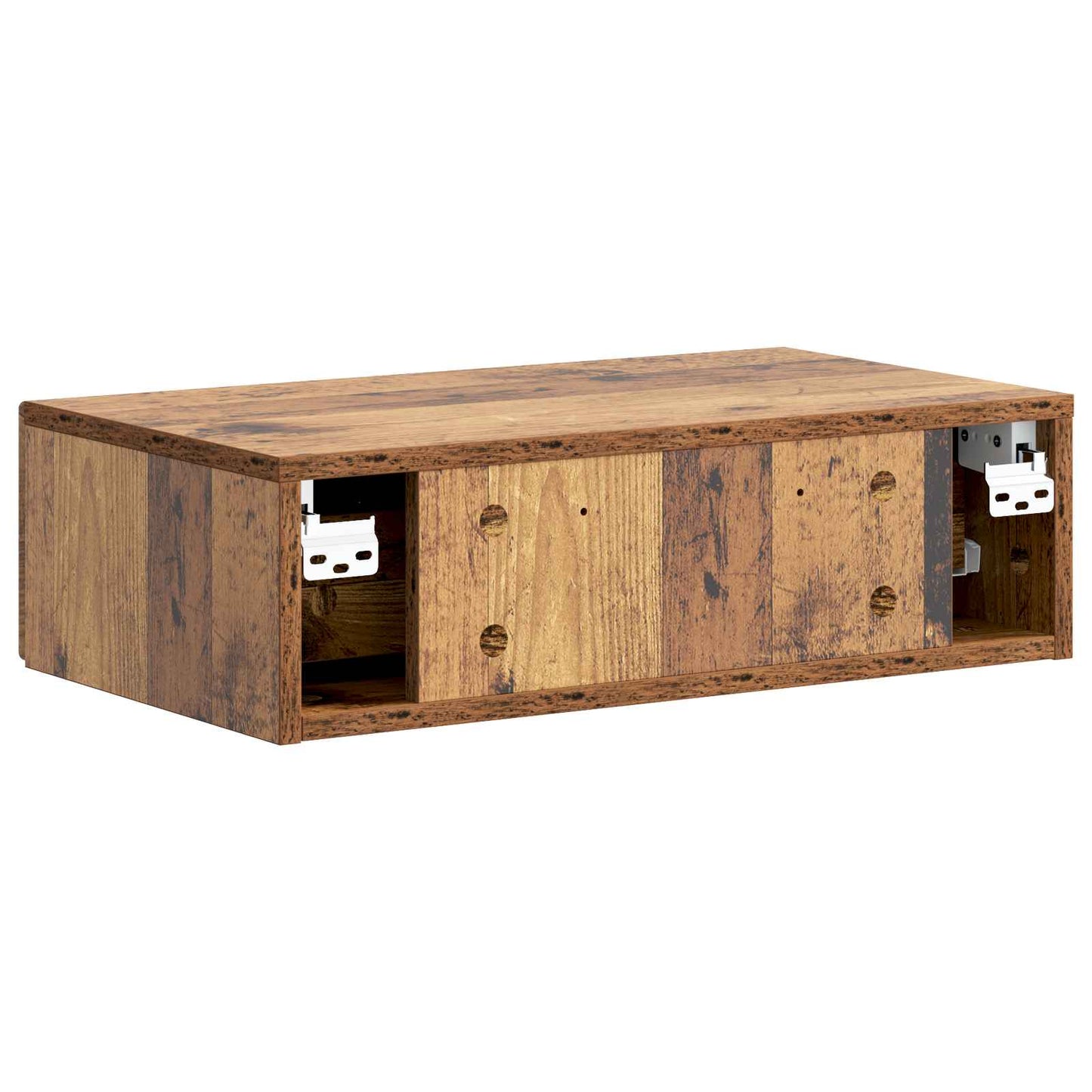 Wall-Mounted Side Table Wall-mounted Old Wood 59 x 34.5 x 17 cm
