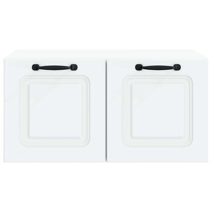 Wall-Mounted TV Cabinet White 59.5 x 41 x 30 cm Engineered Wood