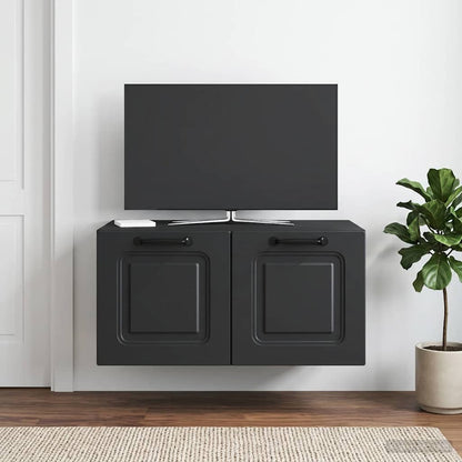 Wall-Mounted TV Cabinet Black 59.5 x 41 x 30 cm Engineered Wood
