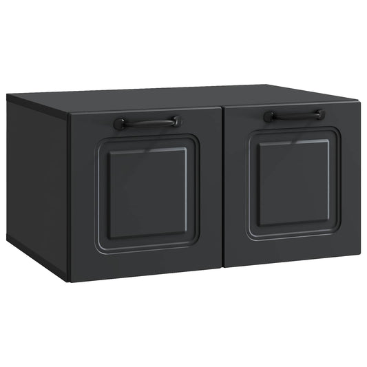 Wall-Mounted TV Cabinet Black 59.5 x 41 x 30 cm Engineered Wood