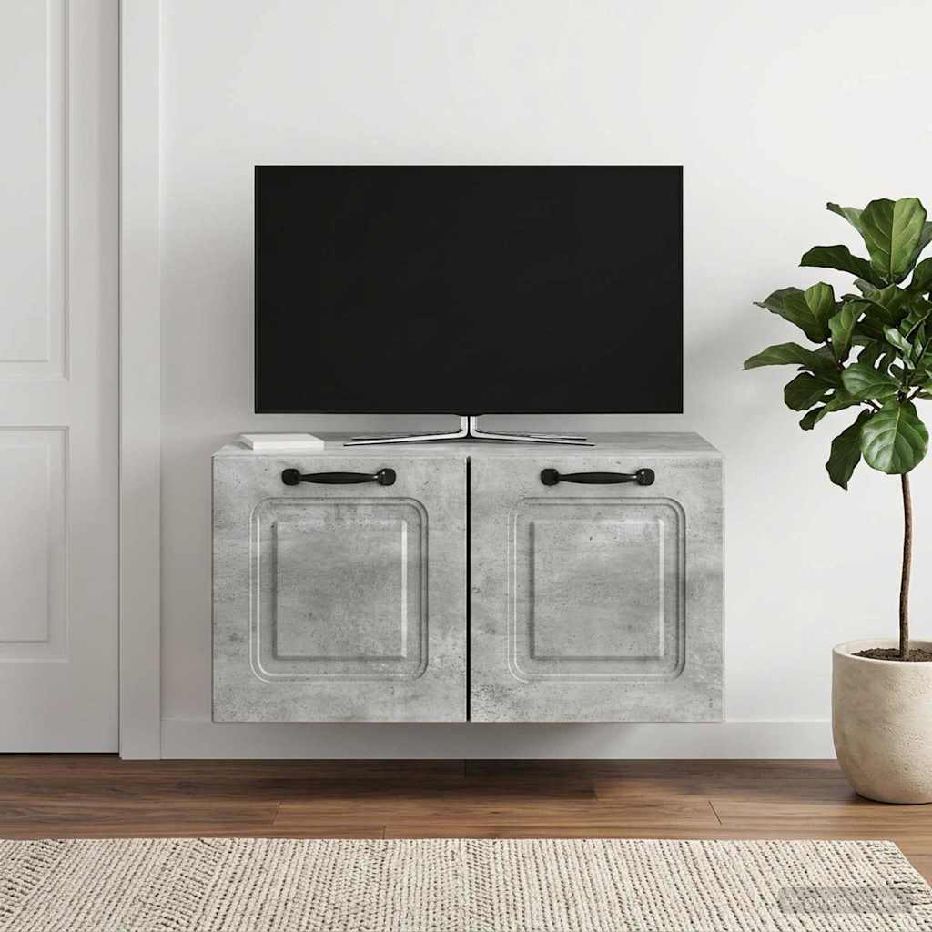 Wall-Mounted TV Cabinet Concrete Grey 59.5 x 41 x 30 cm