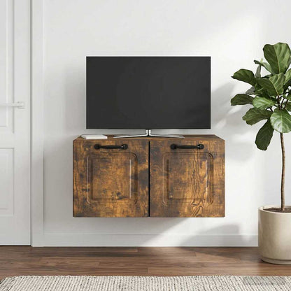 Wall-Mounted TV Cabinet Smoked Oak 59.5 x 41 x 30 cm