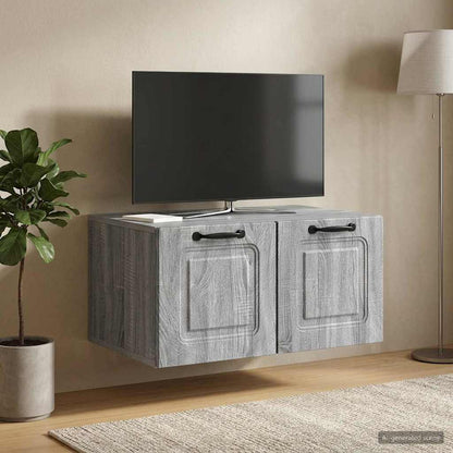 Wall-Mounted TV Cabinet Grey Sonoma 59.5 x 41 x 30 cm