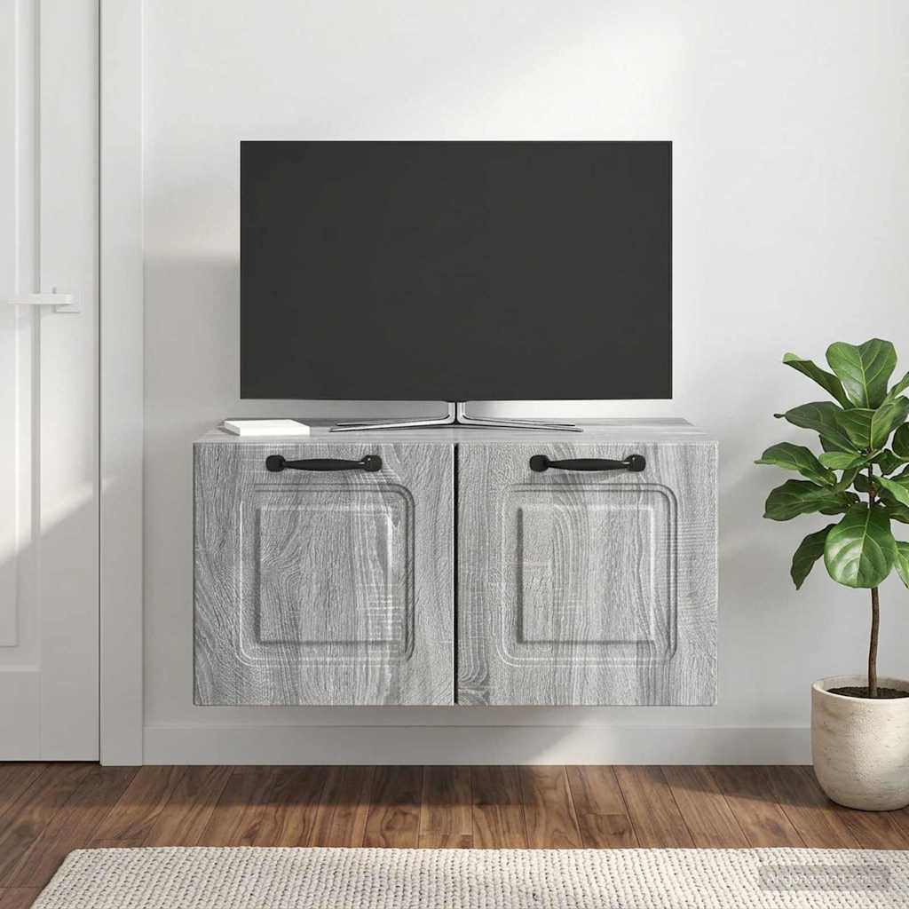 Wall-Mounted TV Cabinet Grey Sonoma 59.5 x 41 x 30 cm