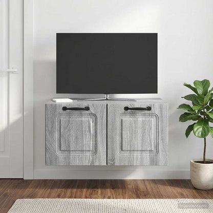 Wall-Mounted TV Cabinet Grey Sonoma 59.5 x 41 x 30 cm