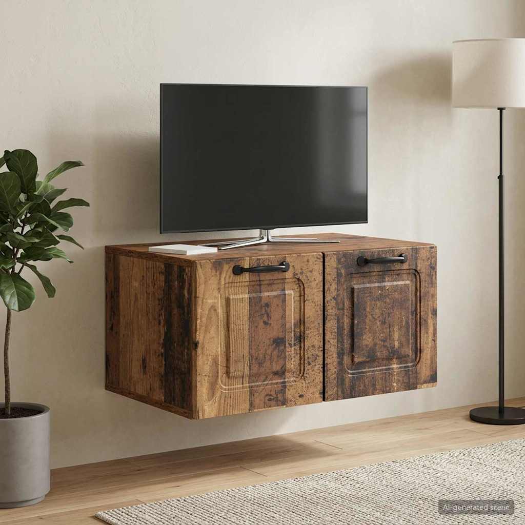 Wall-Mounted TV Cabinet Wall-mounted Old Wood 59.5 x 41 x 30 cm