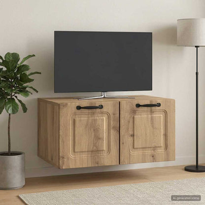 Wall-Mounted TV Cabinet 59.5 x 41 x 30 cm Artisan Oak