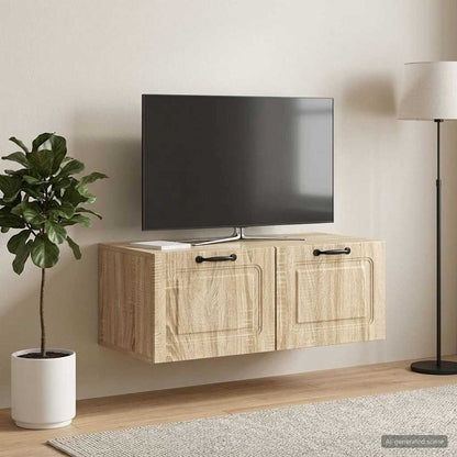 Wall-Mounted TV Cabinet Sonoma Oak 78.5 x 41 x 30 cm