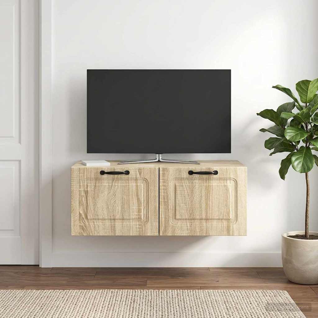 Wall-Mounted TV Cabinet Sonoma Oak 78.5 x 41 x 30 cm