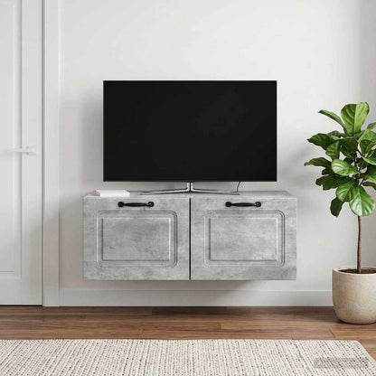 Wall-Mounted TV Cabinet Concrete Grey 78.5 x 41 x 30 cm