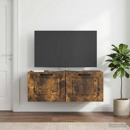 Wall-Mounted TV Cabinet Smoked Oak 78.5 x 41 x 30 cm