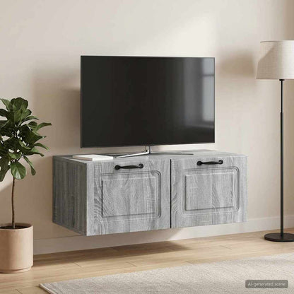 Wall-Mounted TV Cabinet Grey Sonoma 78.5 x 41 x 30 cm