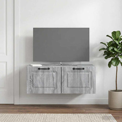 Wall-Mounted TV Cabinet Grey Sonoma 78.5 x 41 x 30 cm