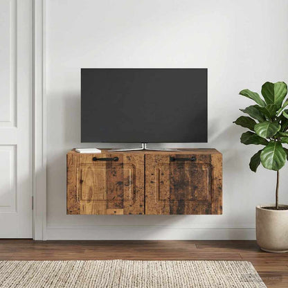 Wall-Mounted TV Cabinet Wall-mounted Old Wood 78.5 x 41 x 30 cm