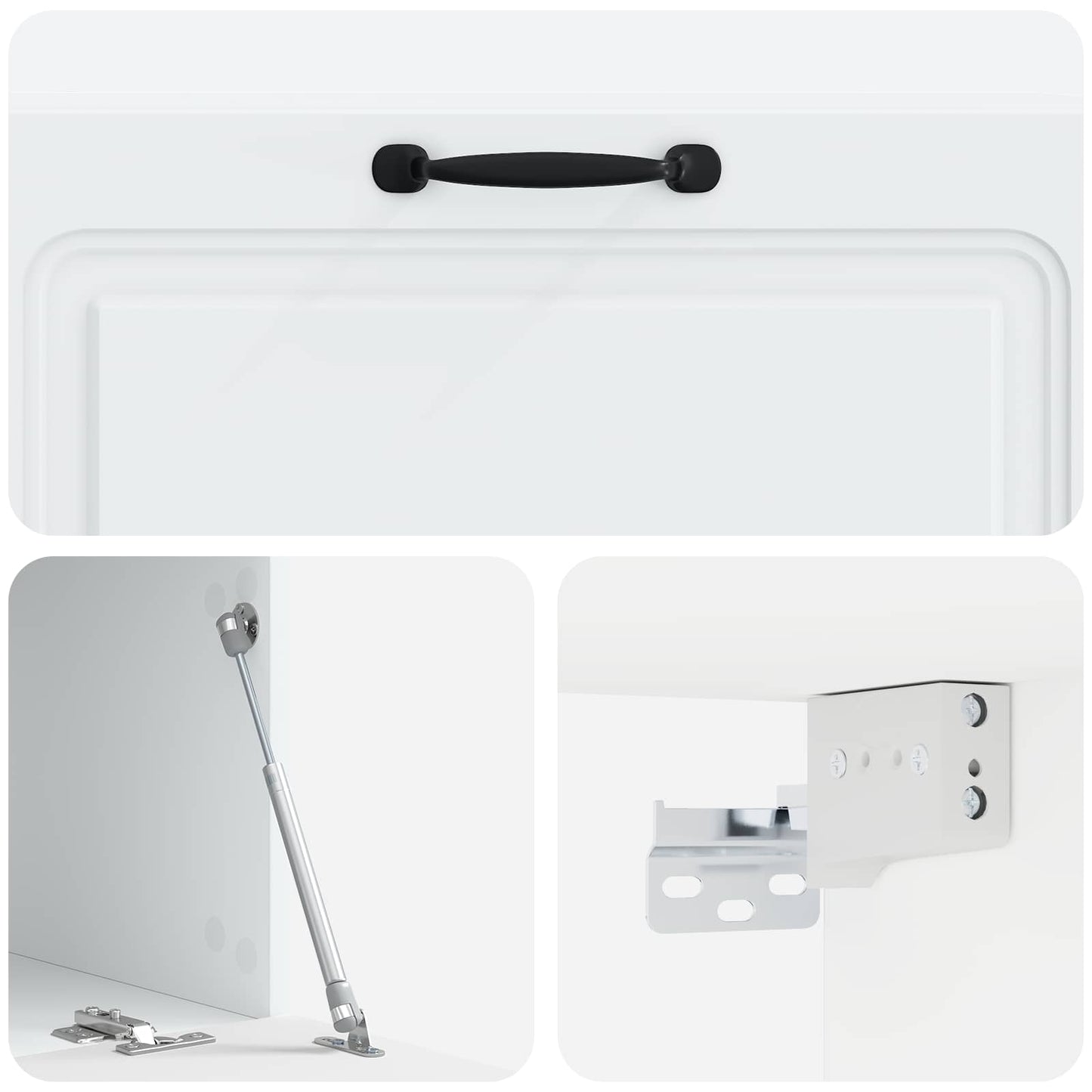 Wall-Mounted TV Cabinet White 98 x 41 x 30 cm Engineered Wood