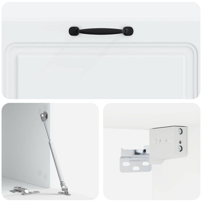Wall-Mounted TV Cabinet White 98 x 41 x 30 cm Engineered Wood