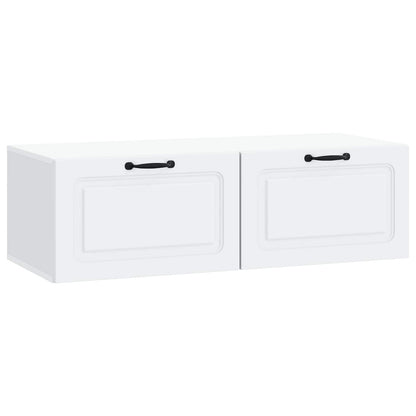Wall-Mounted TV Cabinet White 98 x 41 x 30 cm Engineered Wood