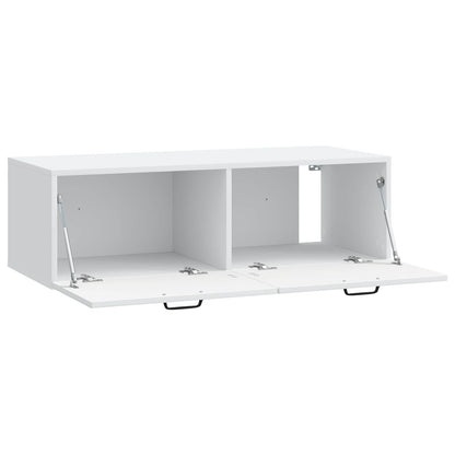 Wall-Mounted TV Cabinet White 98 x 41 x 30 cm Engineered Wood